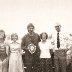 Conrad Self, Lilly Barnes & dave Smith (others unknown). Harry Barnes memorial race organised by the Great Yarmouth Stock car Racing club