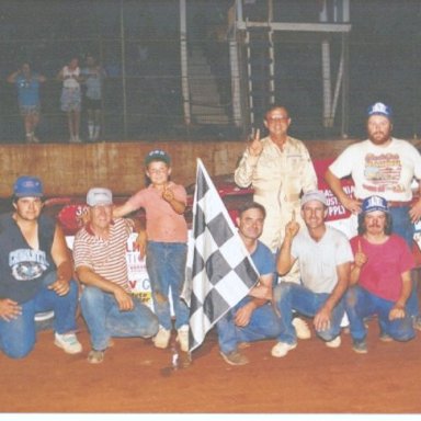 Billy Scott with Jerry Boatwright Crew, In Victory Lane 1990s'