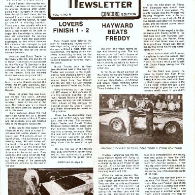 Motorsports Newsletter  1975