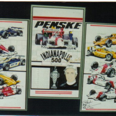 Penske Indy Car wins artwork