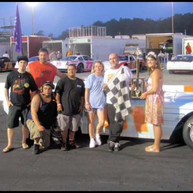 victory lane @ Orange County Speedway