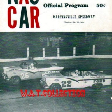 Martinsville Speedway Program