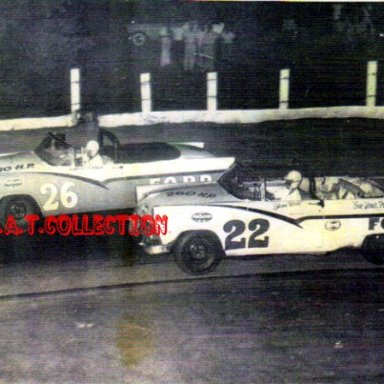 Glen Wood#22-Curtis Turner#26