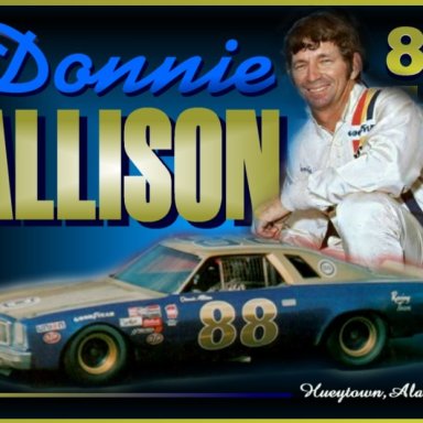 Donnie Allison 88 photo comp by David Bentley