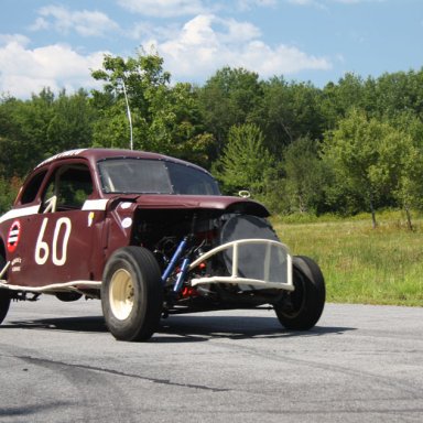 vintage track and racecar