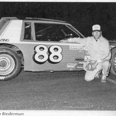 Don Biederman 1984 Oxford 250-A Jeff Stevens car(Oxford Program)