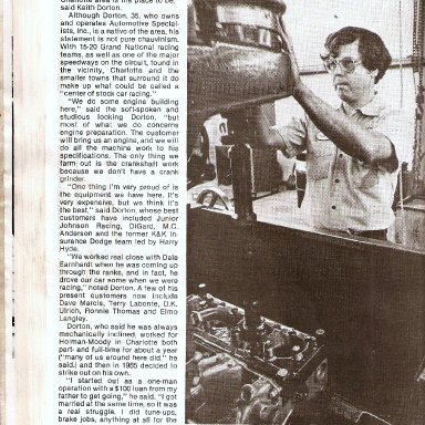 Keith Dorton-One of the Best in Machine Work 1980s' Page 1 Of 2