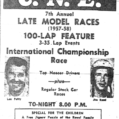 Ad for the 1958 Grand National Race at the CNE
