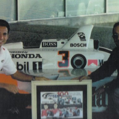 Helio Castroneves and Bill Rankin