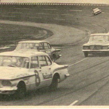 Plymouth Valiants lead the way in a 1961 Compact Car race