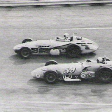 Jim Hurtubise #59 and Don Branson #4