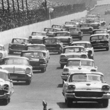 1958 Darlington parade lap