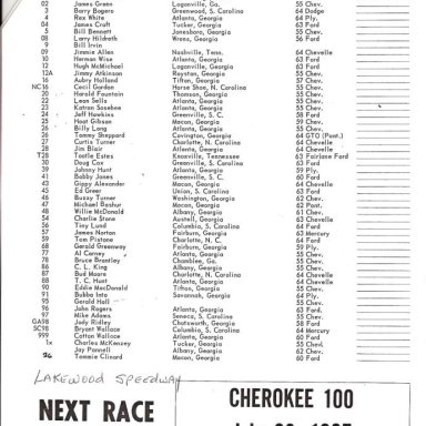 Lakewood Speedway 1967