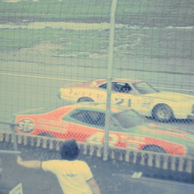 #43 Richard Petty & #21 David Pearson 1975 Motor State 400