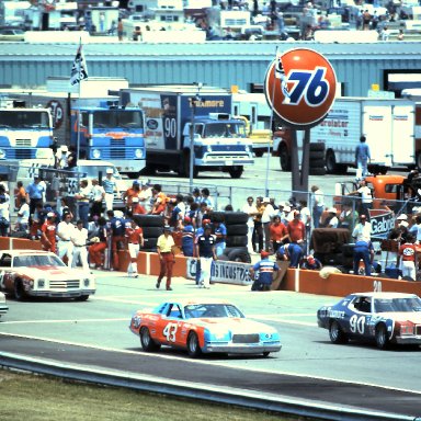 #90 Richard Brooks #43 Richard Petty #92 Skip Manning  1978 Gabriel 400