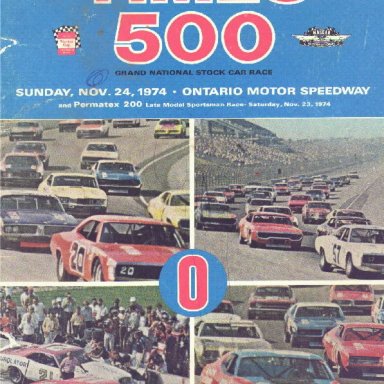 1974 ONTARIO TIMES 500 PROGRAM