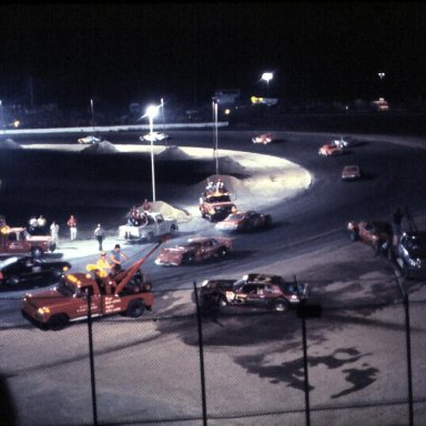 Oxford 250-1982-Lap 46 Wreck-Hanley & Rowe