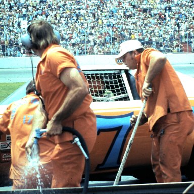 Pit Action at Charlotte Motor Speedway