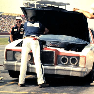 Pit Action at Charlotte Motor Speedway