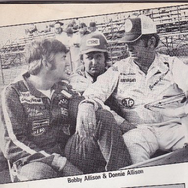 BOBBY ALLISON &DONNIE ALLISON & RICHARD CHILDRESS