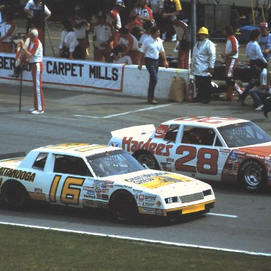 #28 Cale Yarborough #16 David Pearson 1984 1st UNO Qualifier @ Daytona