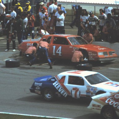 #9 Bill Elliott #7 Kyle Petty #14 A. J. Foyt 1984 1st UNO Qualifier @ Daytona