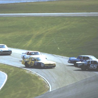 #55 Benny Parsons #44 Terry Labonte #3 Dale Earnhardt #11 Darrel Waltrip #90 Richard Brooks 1984 2nd UNO Qualifier @ Daytona