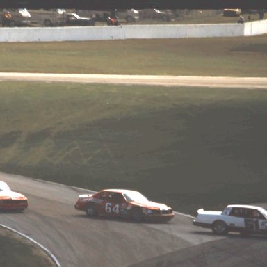 #51 Greg Sacks #64 Tom Gale #4 Lennie Pond 1984 2nd UNO Qualifier @ Daytona