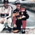 Dale Earnhardt and Davey Allison at The Brickyard