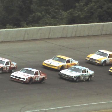 #44 Labonte #9 Elliott #88 Bodine #11 Waltrip #47 Bouchard #98 Ruttman 1983 Gabriel 400 @ Michigan