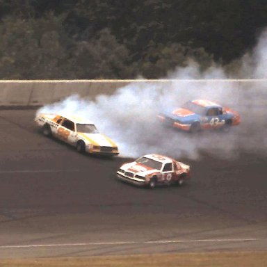 #9 Bill Elliott #98 Joe Ruttman #43 Richard Petty 1983 Gabriel 400 @ Michigan