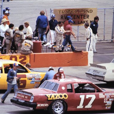 #52 Jimmy Means #6 D.K. Ulrich #17 Lake Speed 1982 Gabriel 400 @ Michigan