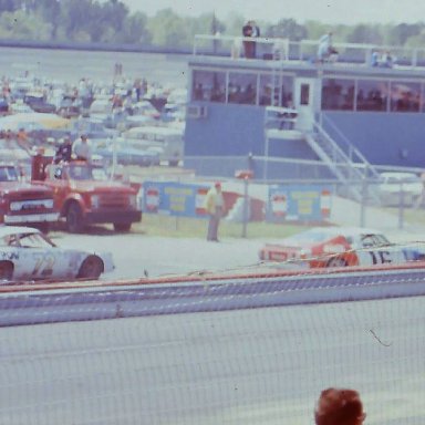 #16 Bobby Allison #72 Benny Parsons 1975 Rebel 500 @ Darlington