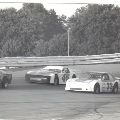Late Model action  Queen City Speedway   early 80s