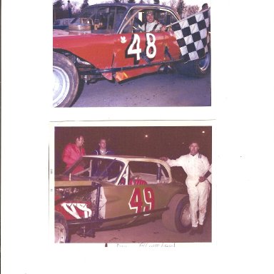 Utica Rome Speedway guy's #48 Al Clark and Ralph Holms #49