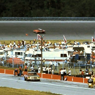 #11 Cale Yarborough #25 Dick May  1976 Cam 2 Motor Oil 400 @ Michigan