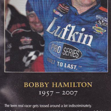 BOBBY HAMILTON SR