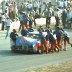#43 Richard Petty's crew pushes car to garage  @ 1976 Daytona 500