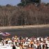 #21 David Pearson #43 Richard Petty #18 Joe Frasson Last Lap 4th Turn 1976 Daytona 500