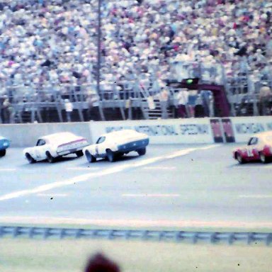 #43 Richard Petty #21 David Pearson #9 Pete Hamilton #12 Bobby Allison 1972 Motor State 400 @ Michigan