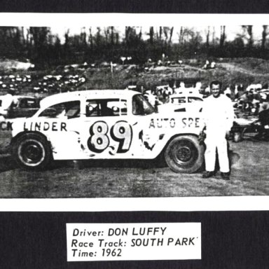 #89 Don Luffy at South Park (PA) Speedway 1962
