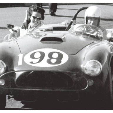 1963 Dodger Stadium - Dave MacDonald in Shelby Cobra