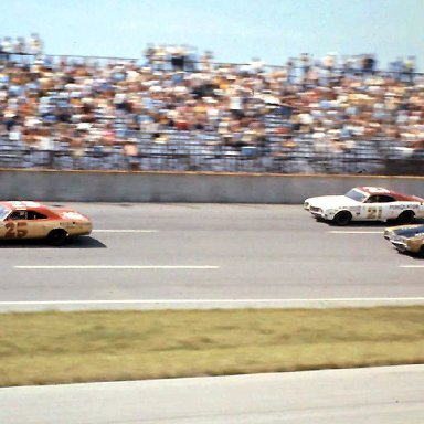 #25 Jabe Thomas #21 David Pearson #7 Dean Dalton 1972 Yankee 400 @ Michigan