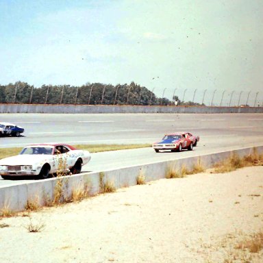 #21 David Pearson #70 J.D.McDuffie #18 Joe Frasson #4 John Sears #0 George Altheide 1972 Yankee 400 @ Michigan