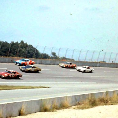 #77 Charlie Roberts #7 Dean Dalton #43 Richard Petty #12 Bobby Allison #21 David Pearson #18 Joe Frasson 1972 Yankee 400 @ Michigan