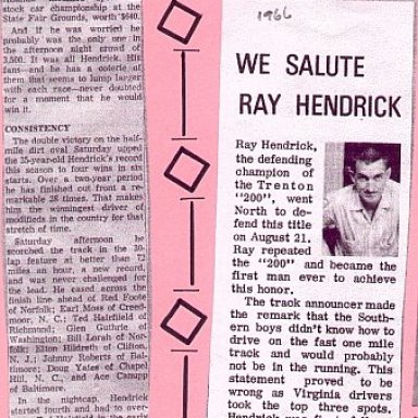 Ray Hendrick-Roy Hendrick Collection-Given to Andy Towler Thanks Roy-To Be put on no other Sites....