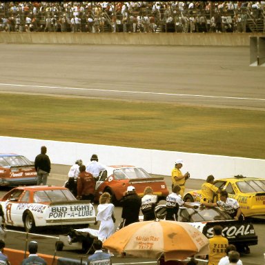 #1 Dale Jarrett #30 Michael Waltrip #55 Phil Parsons 1988 Miller High Life 400 @ Michigan