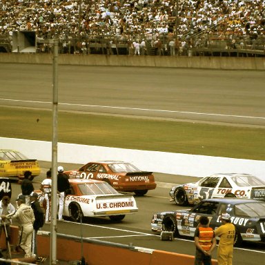 #36 H.B. Bailey #51 David Simco #96 Dana Patten #71 Dave Marcis 1988 Miller High Life 400 @ Michigan