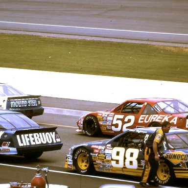 #51 David Simco #71 Dave Marcis #52 Jimmy Means #98 Brad Noffsinger 1988 Miller High Life 400 @ Michigan