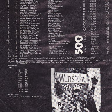 1979 WINSTON WESTERN 500